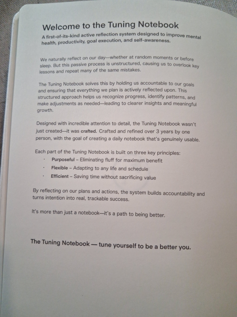 Tuning Notebook - Advanced Self Improvement Journal System - Picture 5 of 15
